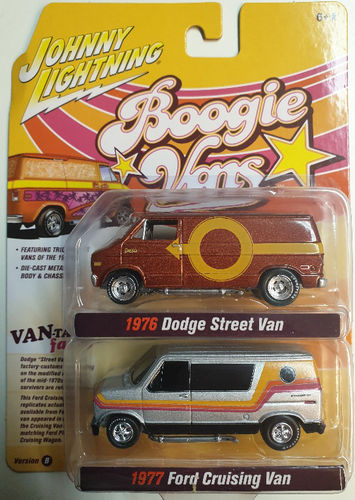1976 Dodge Street Van & 1977 Ford Cruising Van Doppelset 1/64