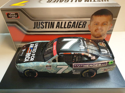 J.Allgaier #7 United For American Milliary 2021 Chevy Camaro Limitiert 1of 504 Standard Serie