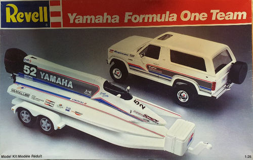 Yamaha Formula One Team Ford Bronco,F1 Rennboot,Trailer.