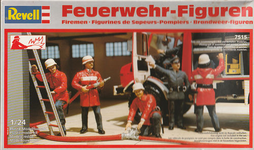 1/24 Feuerwehr-Figuren Set 6 Detailliere Figuren