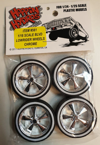 1/18 Scale Blvd Lowrider Whees Chrome
