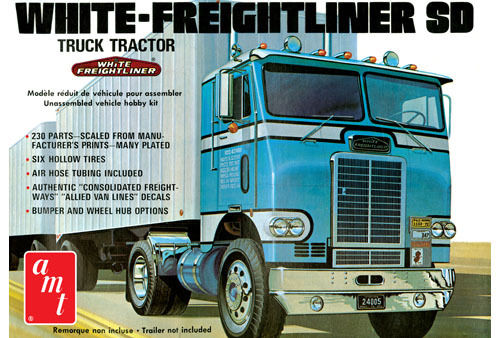 White Freighliner SD Truck Tractor