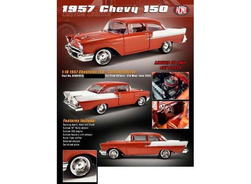 1957 Chevy 150 Custom Cruiser orange/weiß