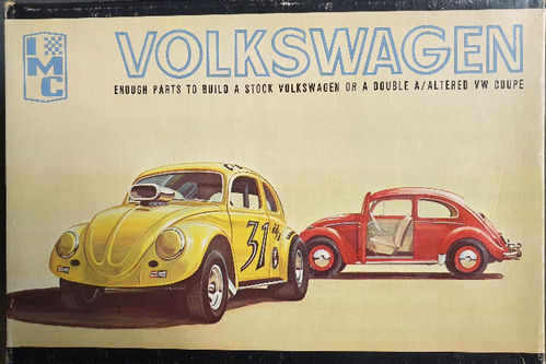 VW Käfer 2in1 Stock, Funny Car, sehr alter Bausatz alte Decals Rarität !!!
