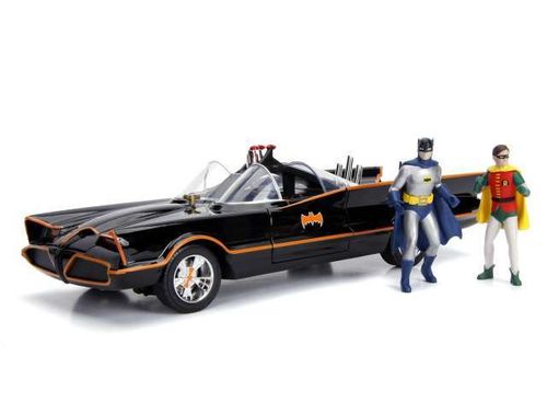 1966 Batmobile Classic TV Serie incl.Batman,Robin Figur,Fahrzeug mit Beleuchtung