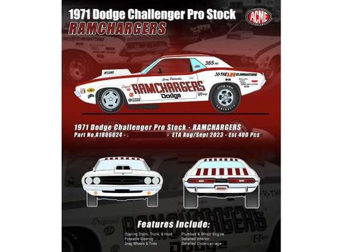 1971 Dodge Challenger Pro Stock ''Ramchargers'' Limitiert 1of 524 1/18