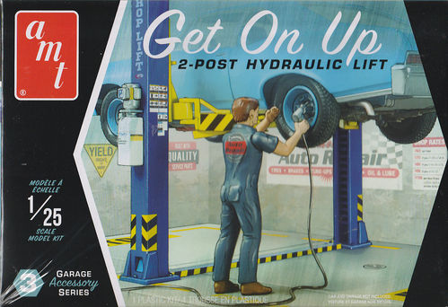Get On Up 2 Post Hydraulic Lift mit Figur