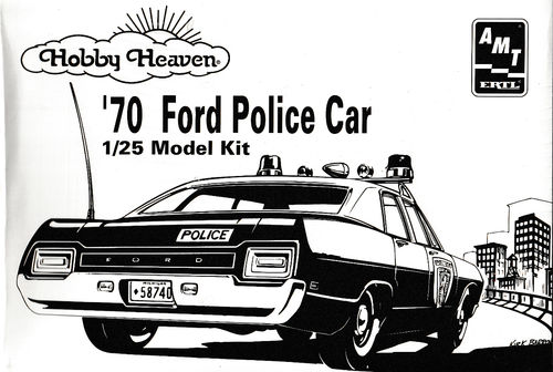 1970 Ford Police Car (Hobby Heaven) alter Bausatz von 1995