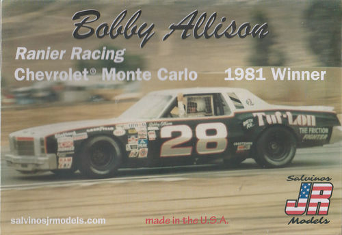 Bobby Allison 1981 Chevy Monte Carlo Winner