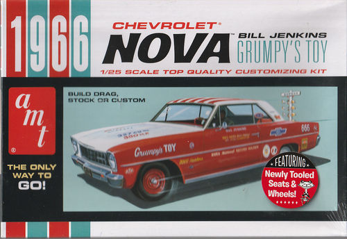 1966 Chevy Nova Bill Jenkins ,,Grumpy's Toy'' 3in1 Stock,Custom,Drag