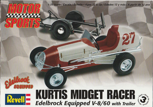 Kurtis Midget Racer Edelbrock Equipped V-8 mit Trailer