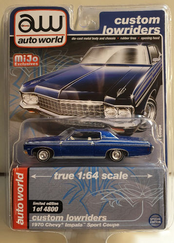 1970 Chevy Impala SS Hardtop Lowrider blaumet.