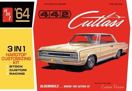 1964 Oldsmobile Cutlass 442 Hardtop 3in1 Kit Stock,Custom,Racing.