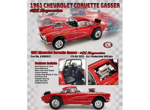 1961 Chevy Corvette Gasser Big ''John Mazmanian'' Limitiert 1of 354