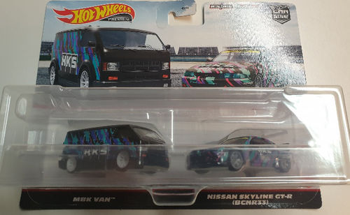 MBK Van HKS & Nissan Skyline GT-R BCNR33 HKS Doppelset 1/64