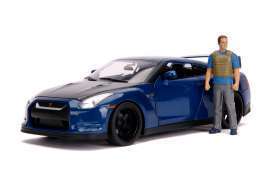 2009 Nissan GTR Fast & Furious 7 incl.Figur Brian,Fahrzeug mit Beleuchtung