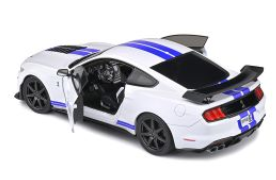 2020Ford Shelby GT500 weissmit blauen Streifen 1/18