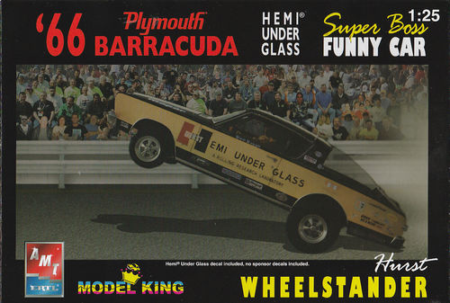 ''HURST'' Hemi Under Glass 66 Plymouth Baracuda Wheelstander Model King Special