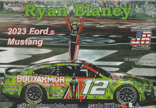 #12 Ryan Blaney 2023 Ford Mustang