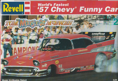 Tom ''The Mongoose '' Mc Ewen Worlds Fastest 1957 Chevy Funny Car Original Bausatz von 1994