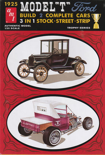 1925 Ford T 2in1 2 Fahrzeuge zu Bauen Hot Rod,Classic Model T