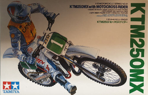 1/12 KTM 250 MX mit Motocross Figur