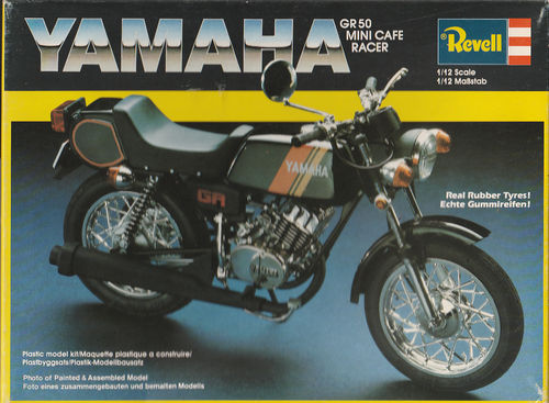 1/12 Yamaha GR 50 Mini Cafe Racer alter Bausatz von 1980