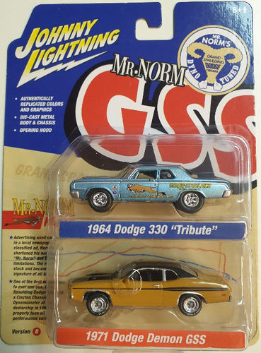 1964 Dodge 330 ''Tribute'' & 1971 Dodge Demon GSS Mr. Norm Doppelset