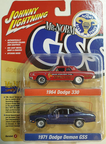 1964 Dodge 330 & 1971 Dodge Demon GSS Mr. Norm Doppelset