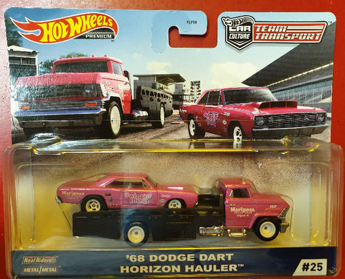 1968 Dodge Dart Super Stock Drag Car Race Rig 1/64