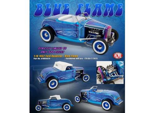 1932 Ford Roaster Hot Rod blau mit Flammen
