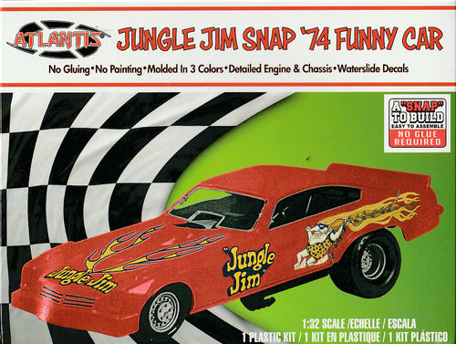 1974 Jungle Jim Funny Car 1/32 Snap Kit