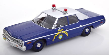 1974 Dodge Monaco Nevada Highway Patrol 1/18 aus Metall