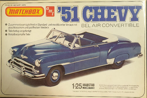 1951 Chevy Bel Air Convertible sehr alter Bausatz von 1979 Decals alt